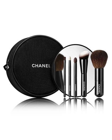 chanel mini foundation|Chanel mini makeup brush set.